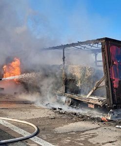 Dramatyczny wypadek na A4. Ciężarówki w płomieniach