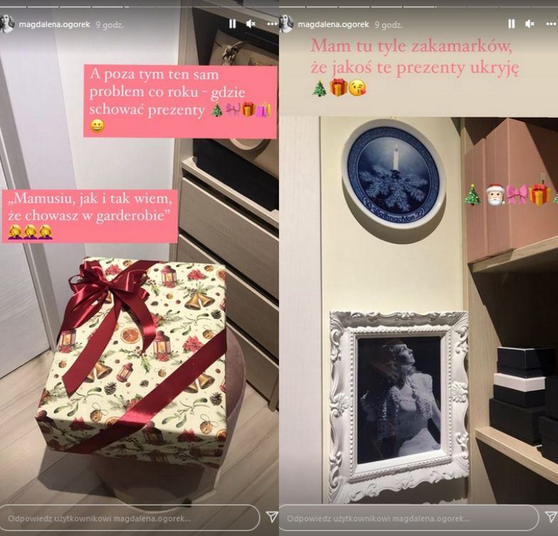 Magdalena Ogórek chwali się dekorowaniem domu na święta
