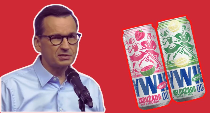Morawiecki oburzony na nowy produkt Żywca. "Alkotubki przebrano za oranżadę"