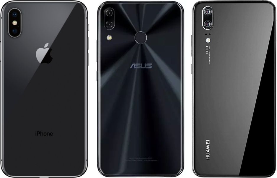 iPhone X, ZenFone 5 i Huawei P20 - czy wszystkie smartfony już nawet aparaty muszą mieć w tym samym miejscu?
