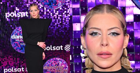 Julia von Stein w stylizacji na "nietoperza" wdzięczy się na ściance podczas "Tańca z Gwiazdami". Poznaliście ją?