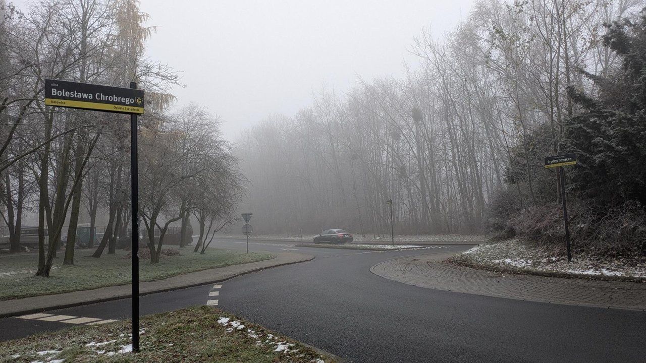 Gęsta mgła w woj. śląskim