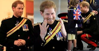 Książę Harry spotkał się z dziećmi w bazie RAF-u (ZDJĘCIA)