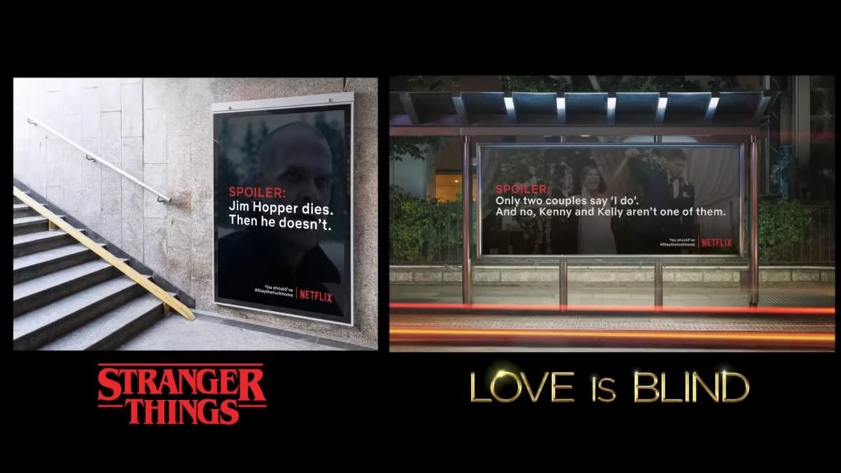 Netflix tworzy billboardy ze spoilerami znanych seriali. Mają zachęcać do pozostania w domach 1