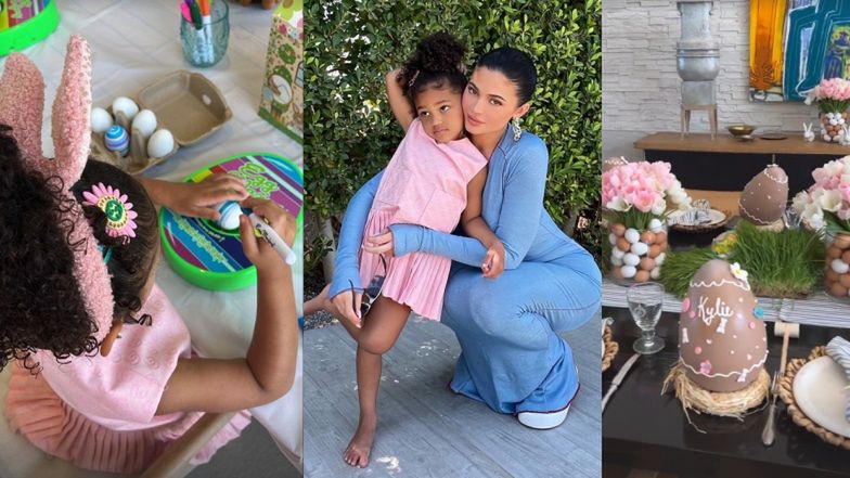Kylie Jenner chwali się wielkanocnym przyjęciem i pokazuje zdjęcie z synkiem