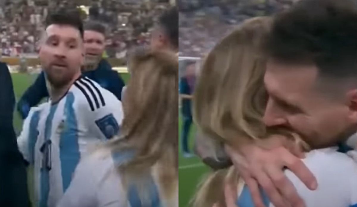 Wiadomo, kim była kobieta, którą tak mocno ściskał Messi na boisku