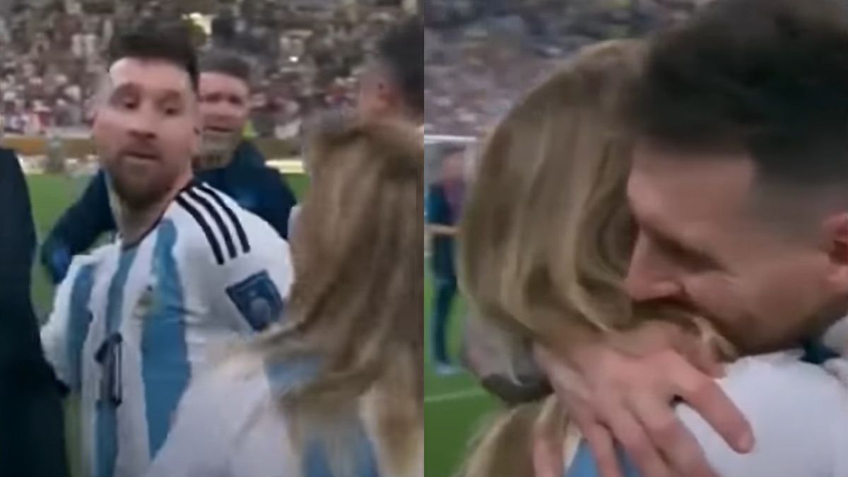 Messi był zaskoczony, gdy podeszła do niego jego mama