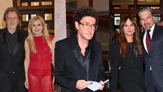 Kinga Rusin z ukochanym Markiem, Monika Olejnik i Kuba Wojewódzki mkną do Teatru Narodowego na premierę "Hamleta"