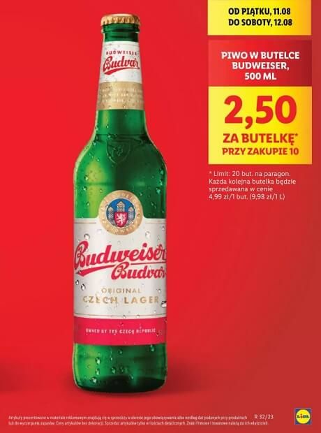 piwo budweiser promocja