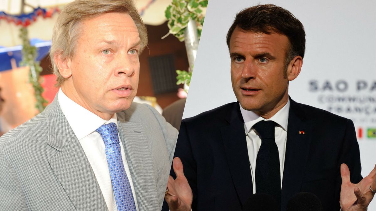 Aleksiej Puszkow / Emmanuel Macron