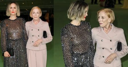 Sarah Paulson i starsza o 32 lata Holland Taylor pozują na gali otwarcia muzeum (ZDJĘCIA)