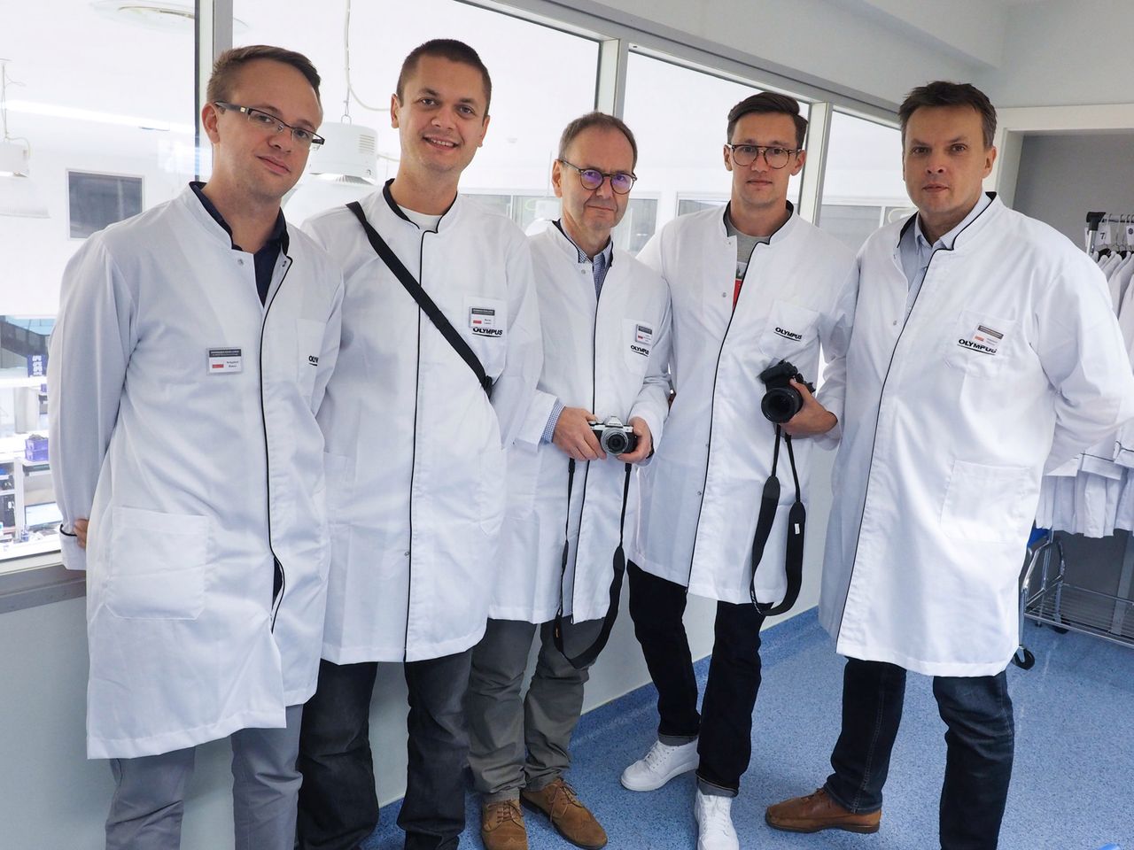 Od lewej: Krzysztof Basel, Maciej Latałło (optyczne.pl), Jacek Jamiołkowski (Olympus Polska), Maciej Zieliński (Digital Camera Polska i fotopolis.pl) oraz Krzysztof Patrycy (Foto Kurier).