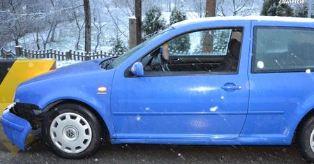 Poręba. Nie zauważyła, że jedzie na samej feldze. Była pijana