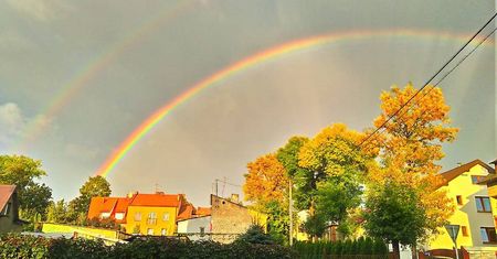 Podwójna tęcza nad Lublinem. Wasze zdjęcia [GALERIA]