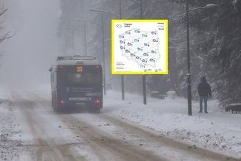 Silny wiatr, opady i ślisko na drogach. Prognoza pogody na weekend