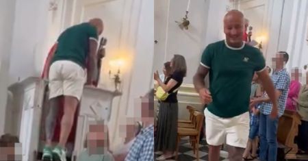 Artur Szpilka PRZERWAŁ MSZĘ! Zachowanie pięściarza niektórych mocno oburzyło: "Nie róbmy CYRKU" (WIDEO)