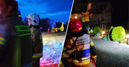 Atak os pod Krakowem. Lądował helikopter LPR