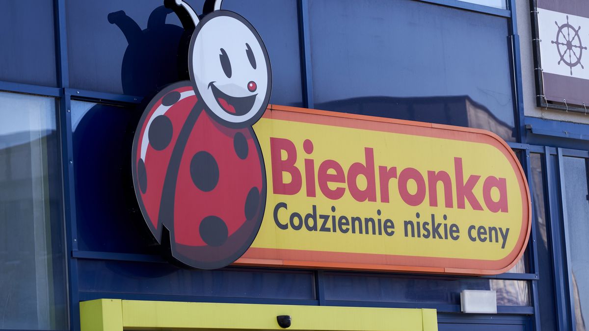 Bialystok, 07.02.2020. Sklep Biedronka; n/z logo