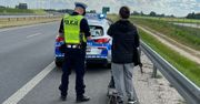 Absurdalne tłumaczenie 23-latka. Wjechał hulajnogą na drogę ekspresową