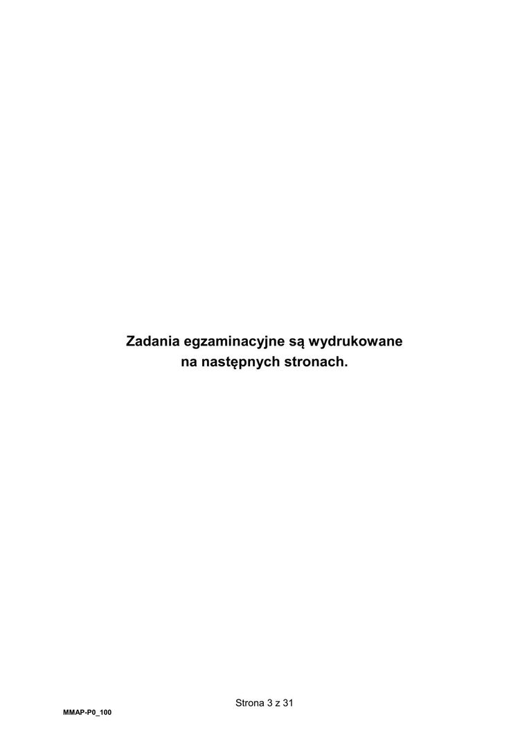Arkusz z matematyki: Matura 2025