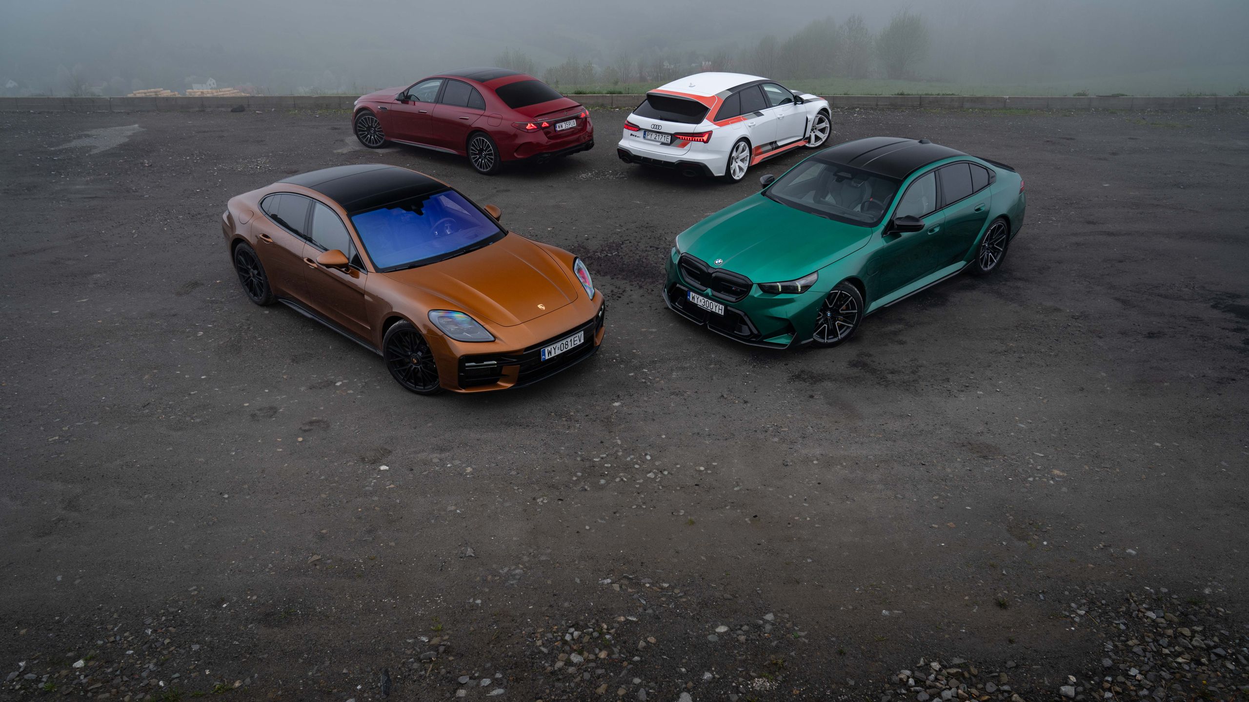 Audi RS 6 Avant GT, BMW M5, Mercedes-AMG E 53, Porsche Panamera