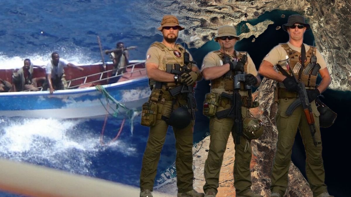 Piotr Makała (w środku) z innymi członkami Tactical Risk Group