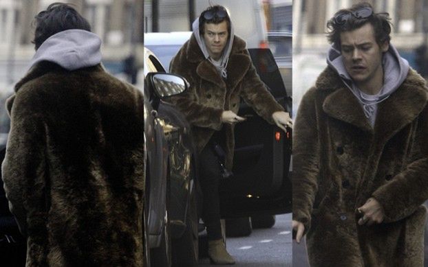 Harry Styles w NATURALNYM futrze za 27 tysięcy złotych