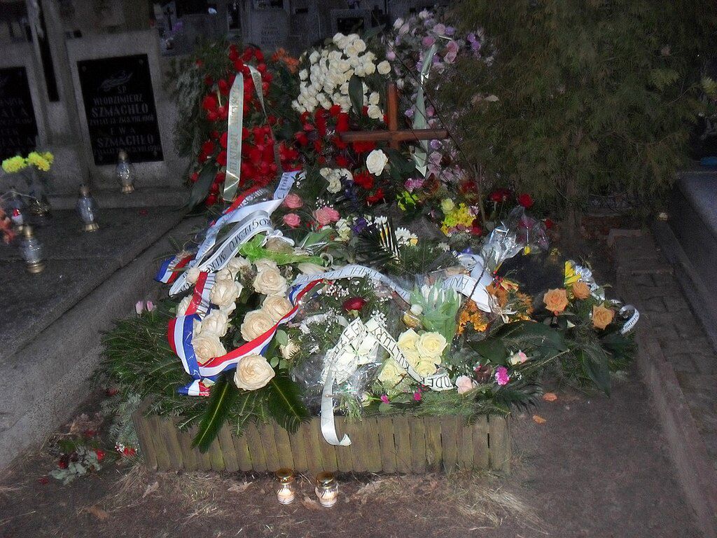 Grób Andrzeja Żuławskiego w 2016 roku