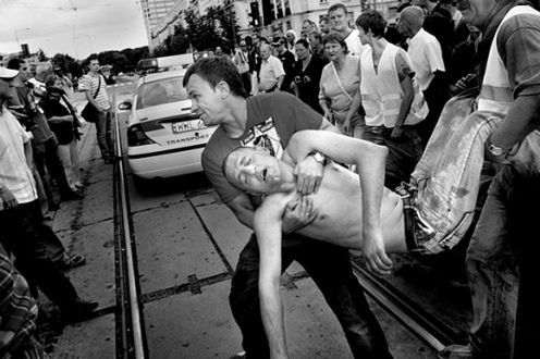Zamieszki pod KDT, fot. Kuba Kamiński / Fotorzepa