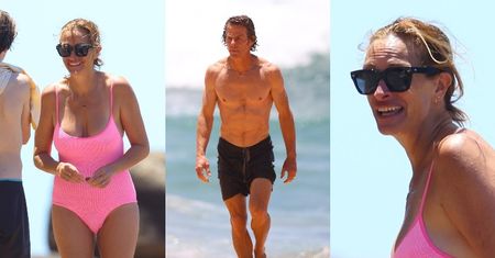 54-letnia Julia Roberts uskutecznia "plażing" w Sydney z umięśnionym mężem i nastoletnimi synami (ZDJĘCIA)