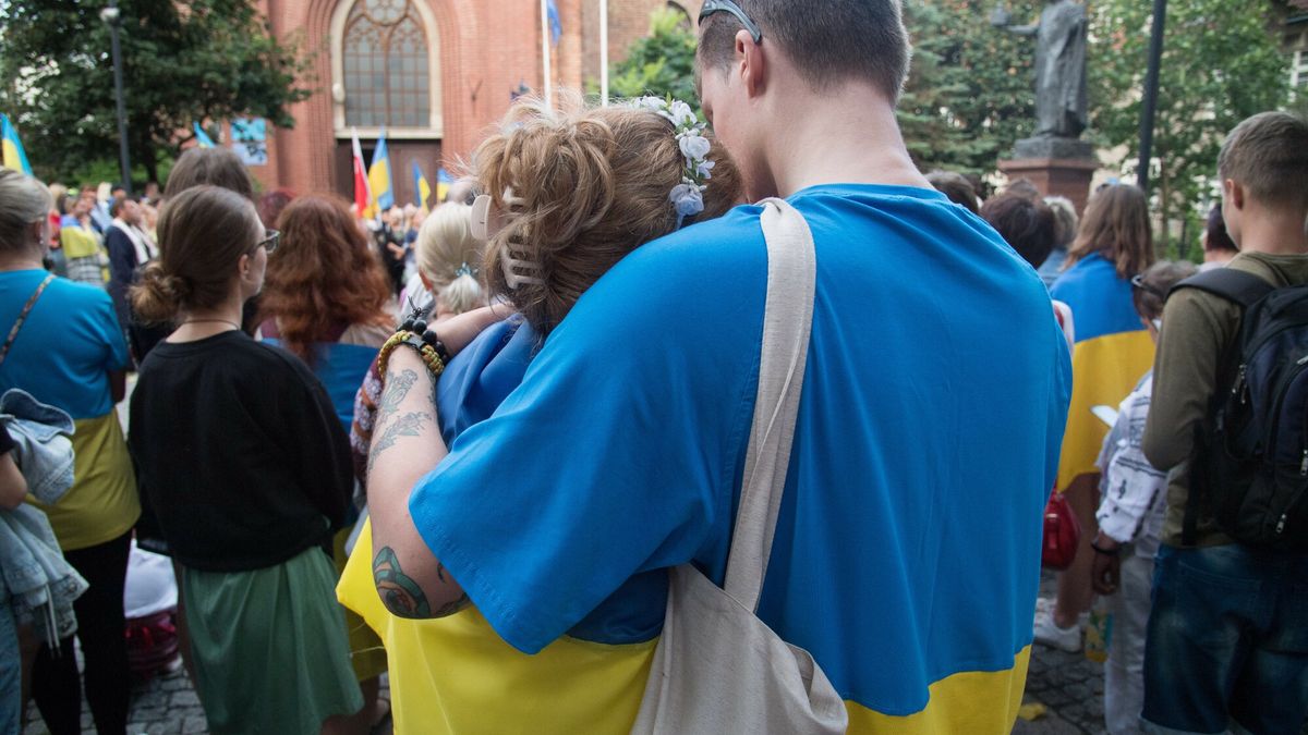 Ukraincy w Polsce ?wi?tuj? Dzie? Niepodleg?o?ci Ukrainy
24.08.2022 Gdansk Obchody Dzien Niepodleglosci Ukrainy Fot. Wojciech Strozyk/REPORTER
Wojciech Strozyk/REPORTER