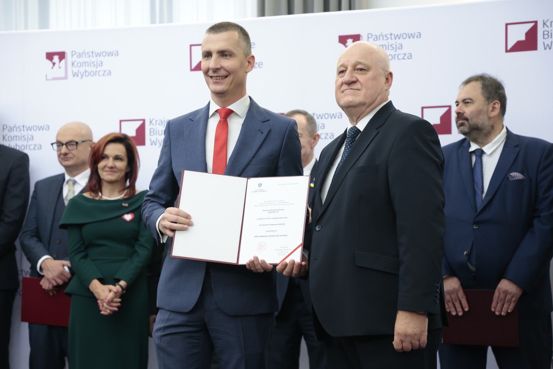 Uroczystosc wreczenia zaswiadczen o wyborze na senatora