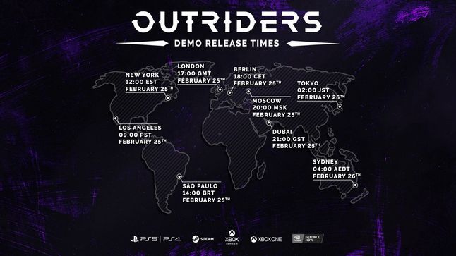 Outriders - godzina startu wersji demo