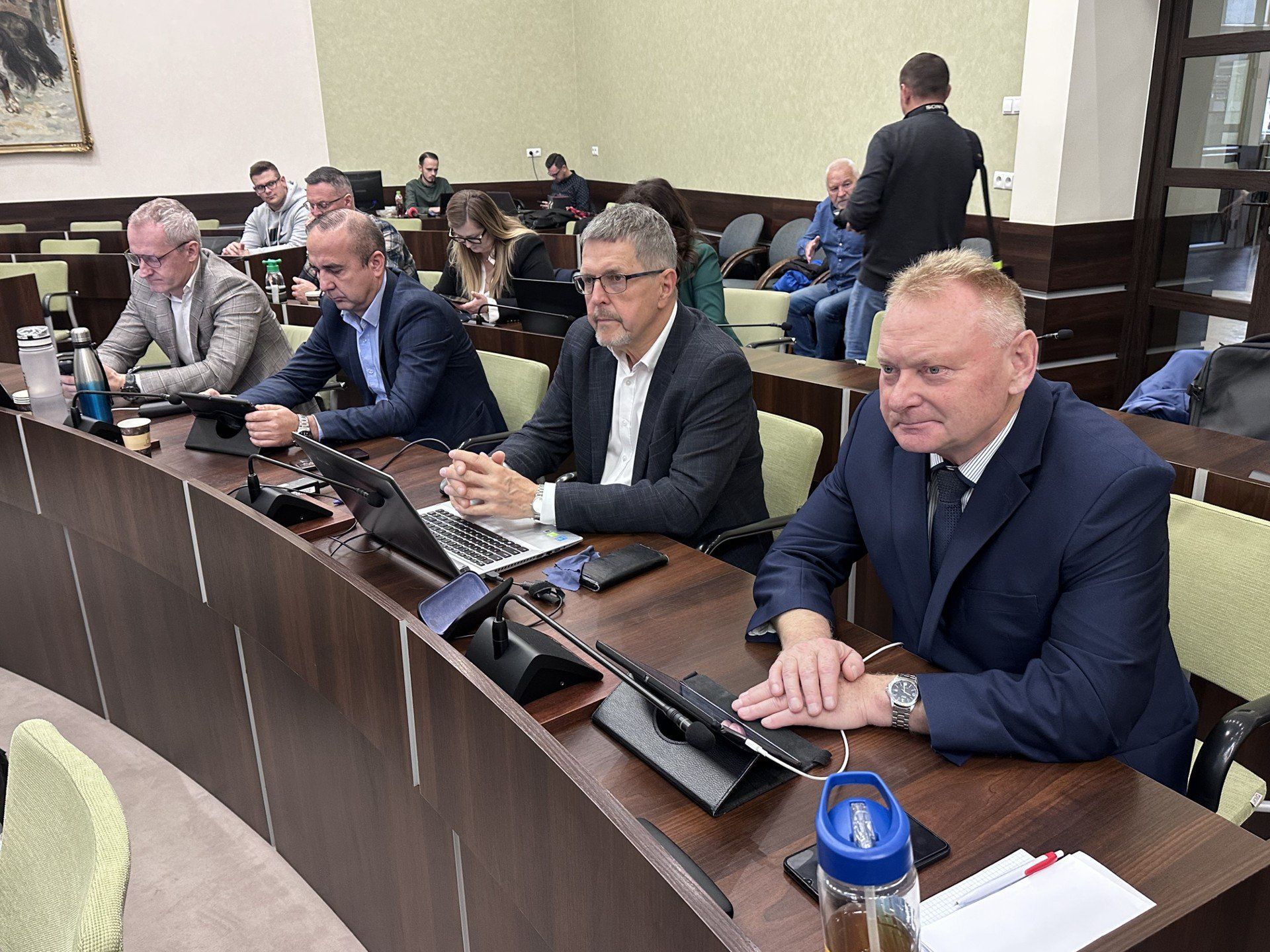 Radni PiS: Dariusz Kozak, Piotr Kisiel, Jarosław Karyś i Wiesław Koza