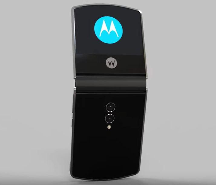 KONCEPCYJNY PROJEKT SKŁADANEGO SMARTFONU MOTOROLA RAZR