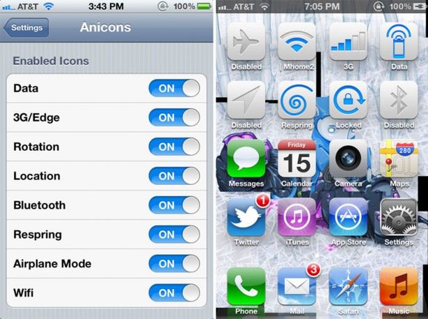 Anicons, czyli animowane przełączniki funkcji na iOS [wideo]