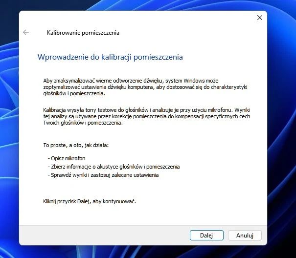 kalibracja Microsoft