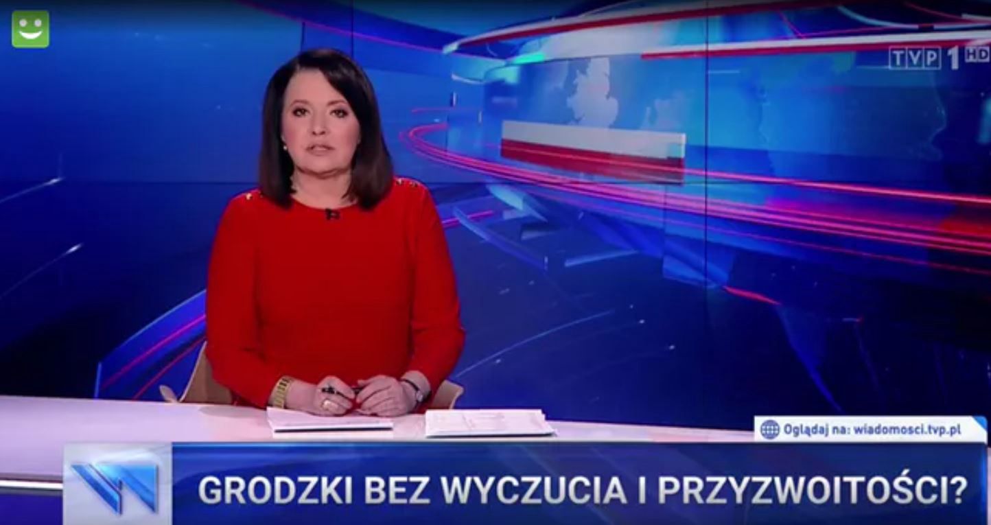 "Wiadomości". TVP uderza w Grodzkiego i Tuska. Dodali do tego Auschwitz