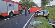 Wypadek w Chrząstowie. Dwie osoby nie żyją, droga zablokowana