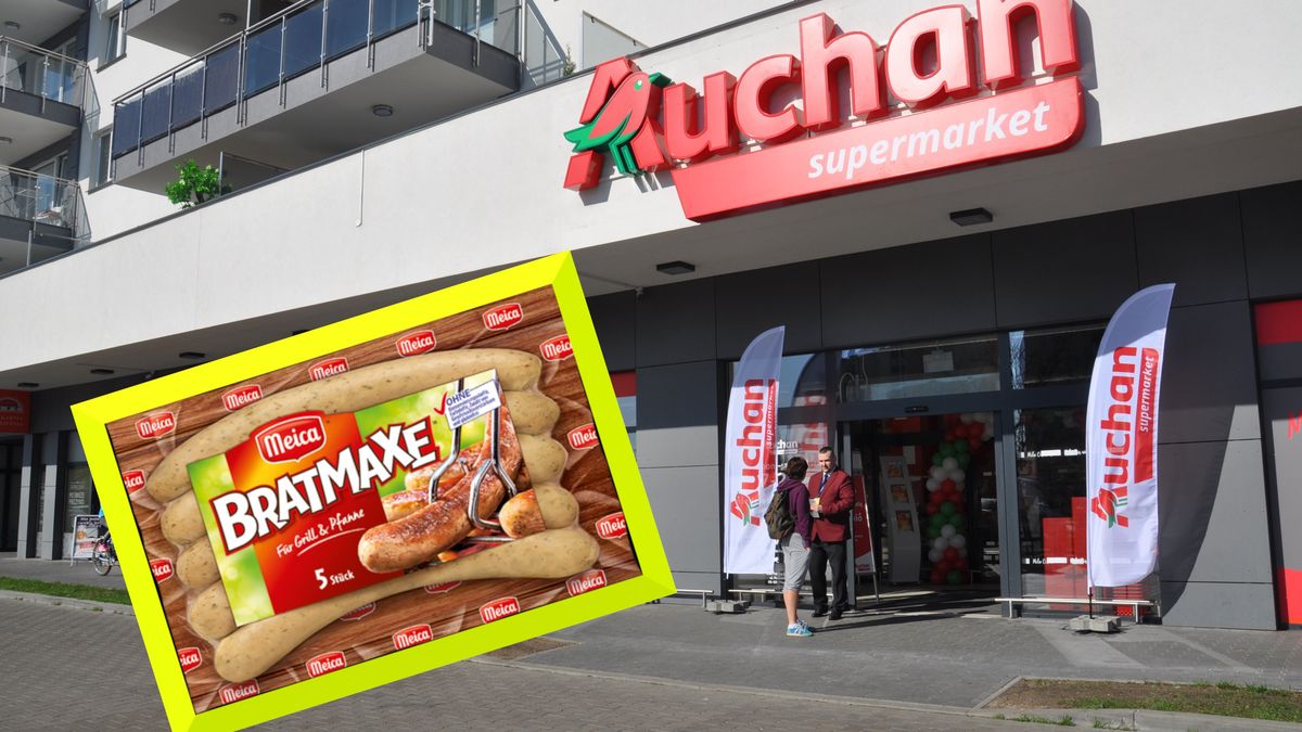 Felerne kiełbaski w Polsce sprzedaje Auchan.