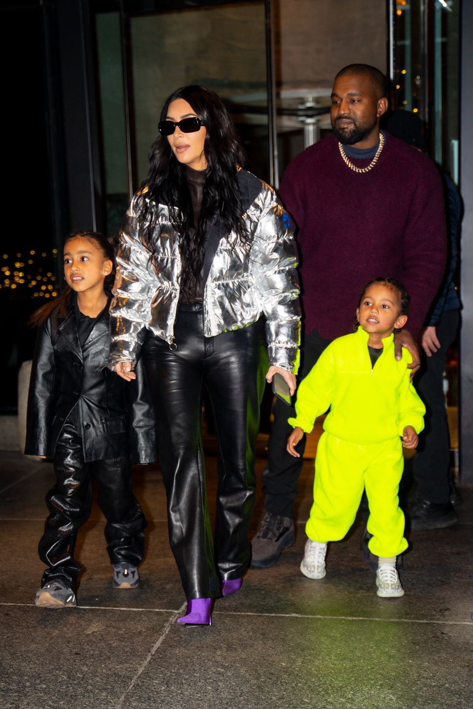 Kim Kardashian i Kanye West z dziećmi