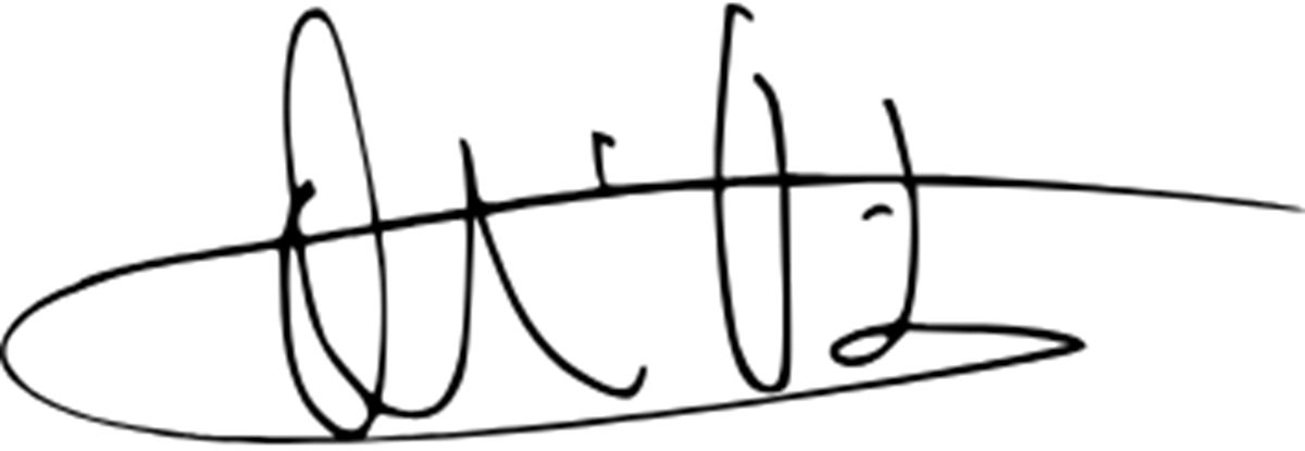 Podpis Viktor Orbana.