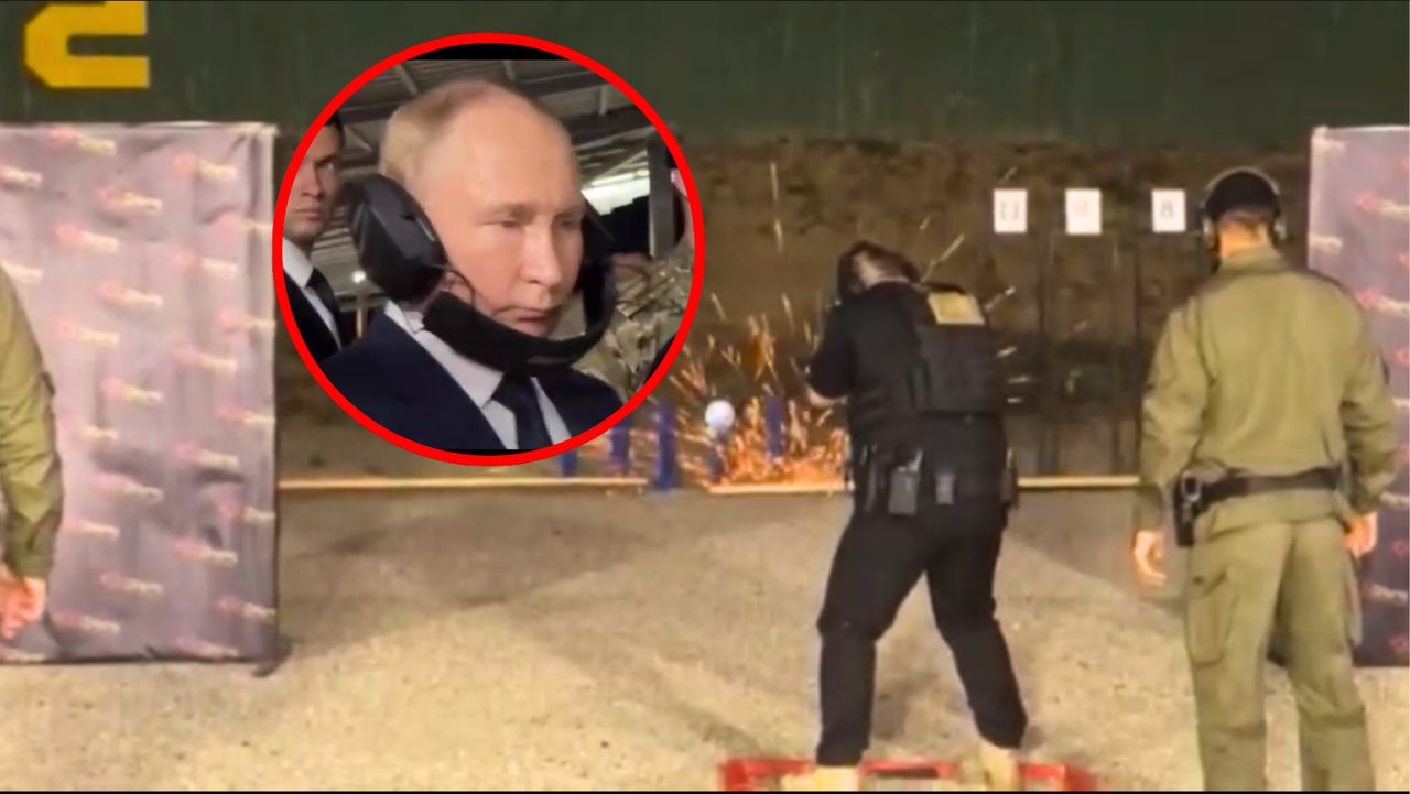 Putin zeigt sich mit Kadyrows Sohn auf Schießstand in Grosny