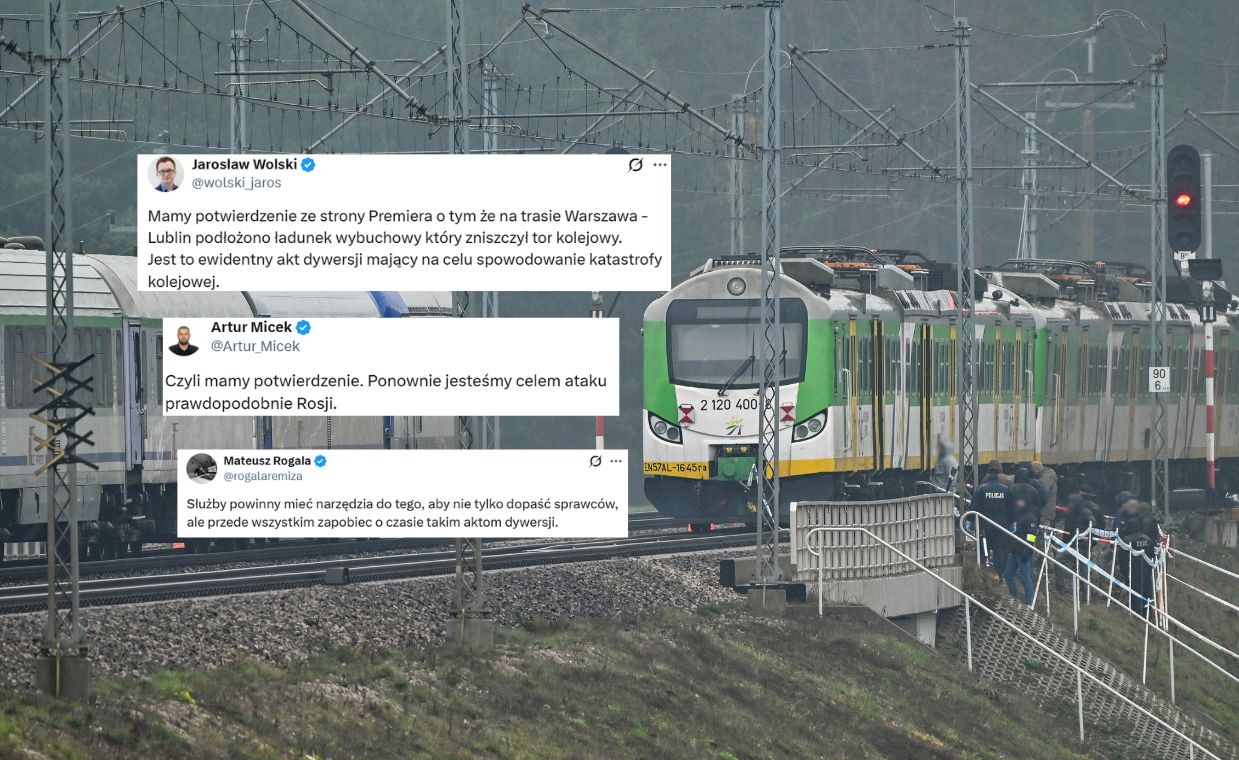 Dywersja na kolei. Fala komentarzy. "Ponownie jesteśmy celem"