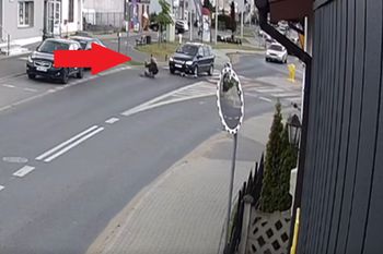 Dramatyczne nagranie ze Świecia. Krok od tragedii