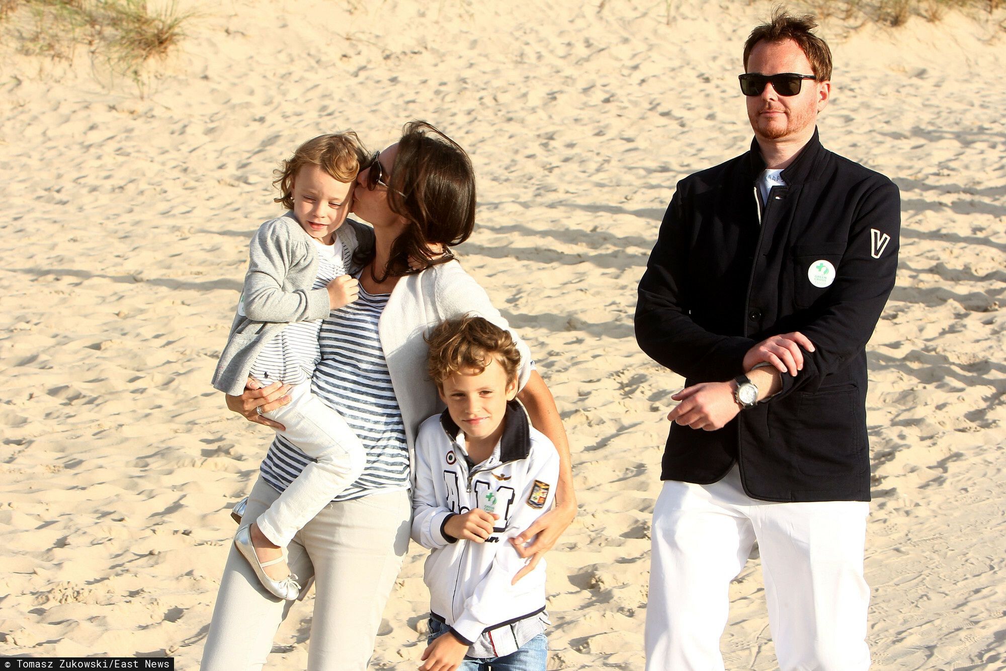 Dominika Kulczyk i Jan Lubomirski Lanckoroński z dziećmi w 2012