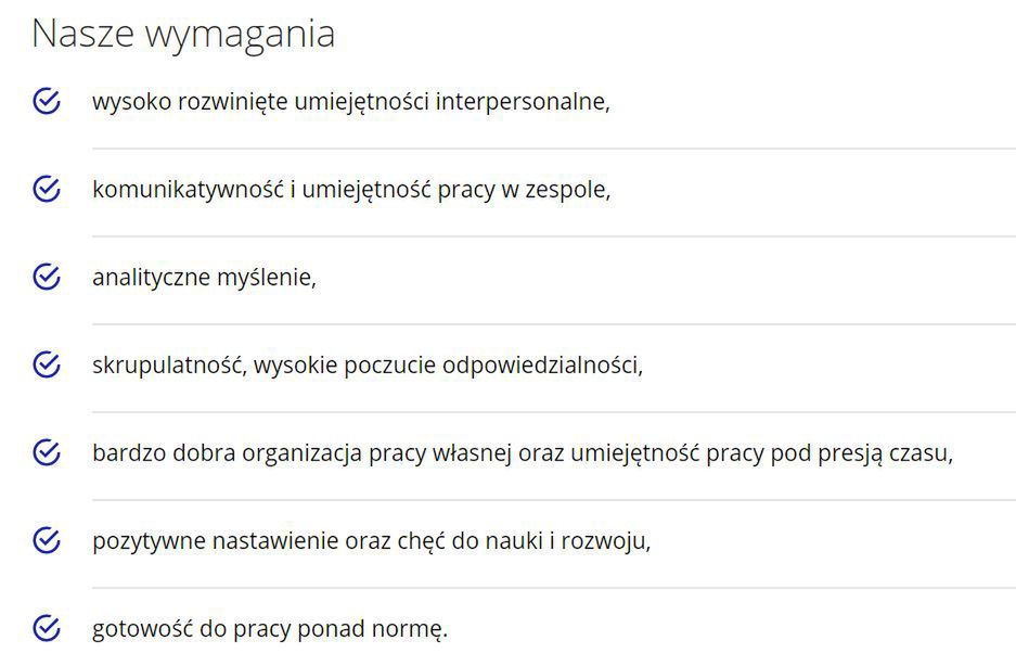 Oferta pracy opublikowana przez Kancelarię Mentzen