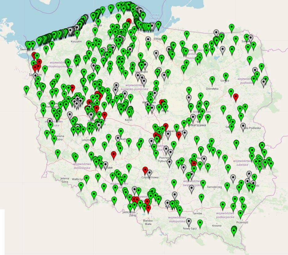 Mapa sinic 2022