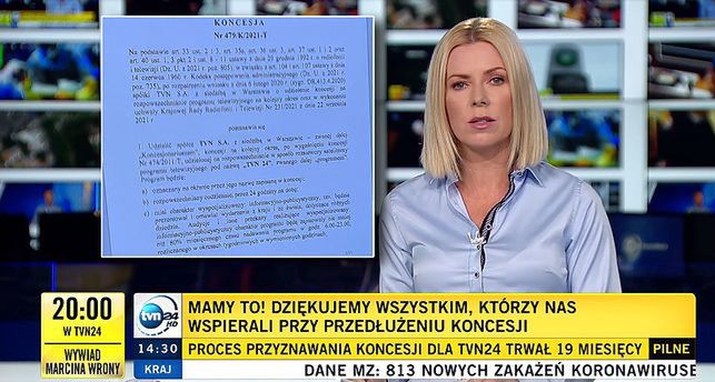 Joanna Kryńska i namacalny dowód przyznania koncesji od KRRiT