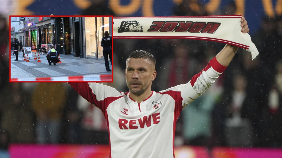 Przed meczem Podolskiego doszło do ataku na Polaka.